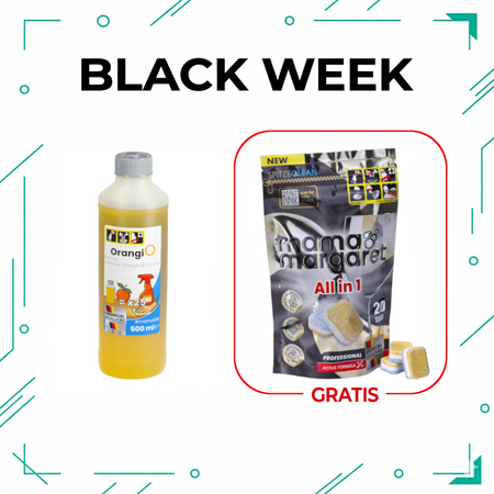BLACK WEEK w Mama Margaret: #mama106 OrangiO + GRATIS Tabletki do zmywarki Mama Margaret