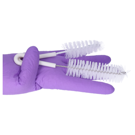 Zestaw 2 szczoteczek do butelek, smoczków i nie tylko, białe