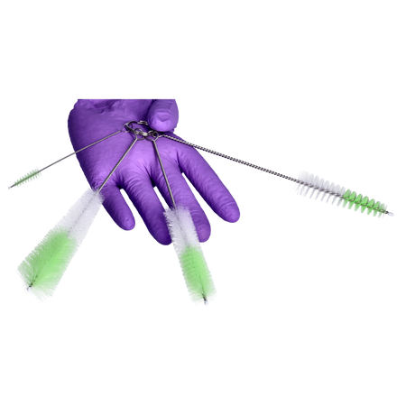 Zestaw szczoteczek biało-zielonych 4 szt.