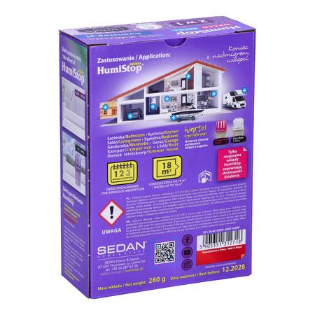 Wkład do pochłaniacza wilgoci HUMISTOP-LAWENDA