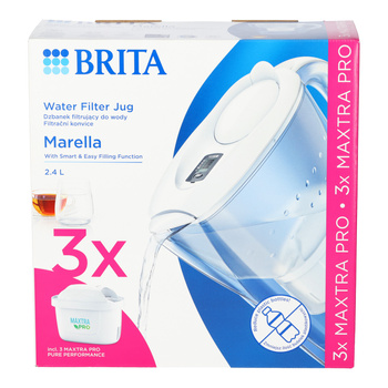 Dzbanek Brita Marella 2,4l biały + 3x wkład MAXTRA PRO Pure Performance