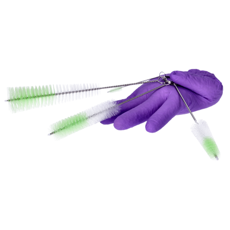 Zestaw szczoteczek biało-zielonych 4 szt.