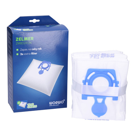 Worki do odkurzaczy WORWO ZMB02K 12 szt.