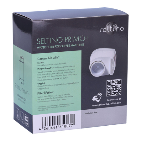 Filtry Seltino PRIMO+ zamiennik do Brita Intenza+ CA6702/00, 3 wkłady
