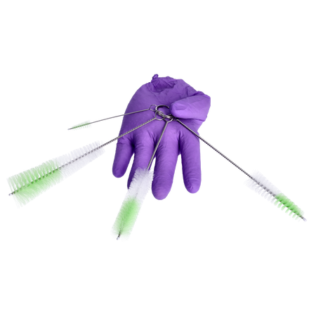 Zestaw szczoteczek biało-zielonych 4 szt.