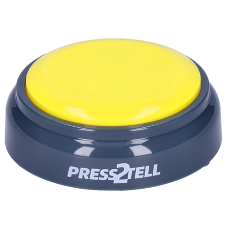 Press-2-Tell record talking button yellow
