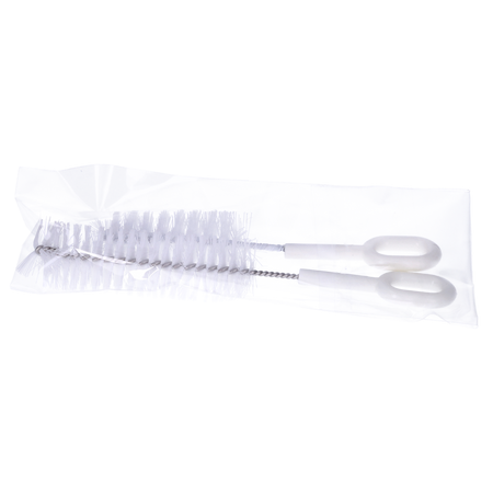 Zestaw 2 szczoteczek do butelek, smoczków i nie tylko, białe