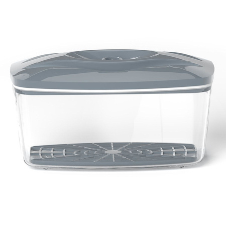 Zestaw pojemników SeeYoo stalowy szary 4 szt