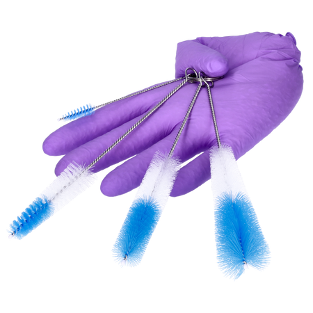 Zestaw szczoteczek biało-niebieskich 4 szt.