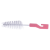 Zestaw szczotek do butelek i smoczków, 2 szt., różowe