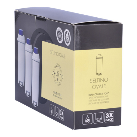 Filtr Seltino Ovale zamiennik do Delonghi DLS C002 DLSC002, 3 wkłady