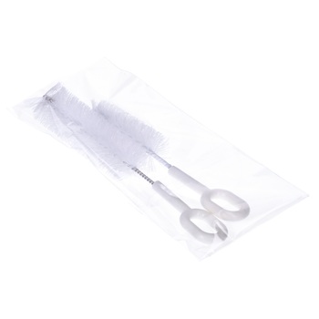 Zestaw 2 szczoteczek do butelek, smoczków i nie tylko, białe