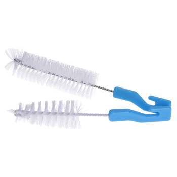 Zestaw 2 szczoteczek do butelek, smoczków i nie tylko, niebieskie