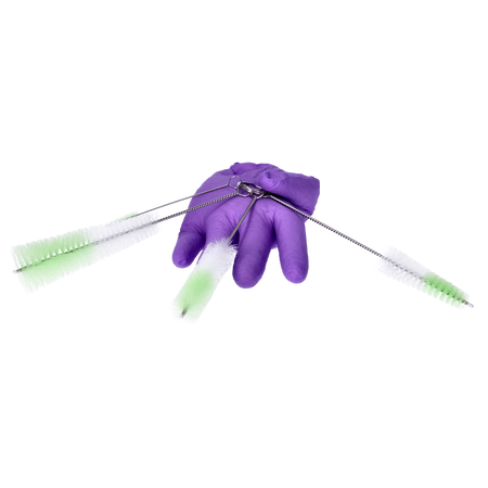 Zestaw szczoteczek biało-zielonych 4 szt.