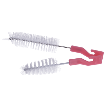 Zestaw szczotek do butelek i smoczków, 2 szt., różowe