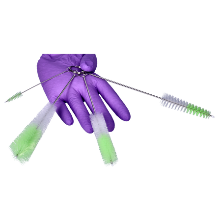 Zestaw szczoteczek biało-zielonych 4 szt.