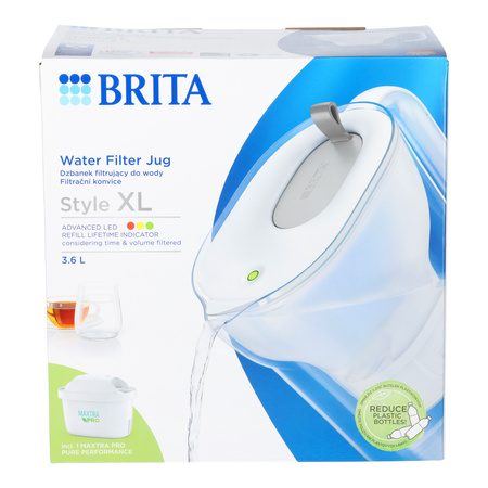 Dzbanek Brita Style XL 3,6l szary z filtrem MAXTRA PRO Pure Performance