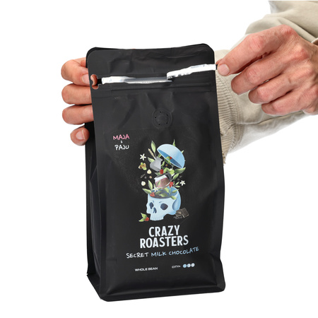 Kraftowa kawa ziarnista Crazy Roasters Milk Chocolate 500g do ekspresu ciśnieniowego