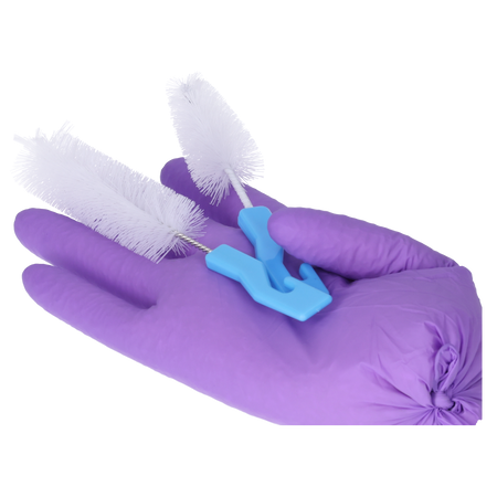 Zestaw 2 szczoteczek do butelek, smoczków i nie tylko, niebieskie