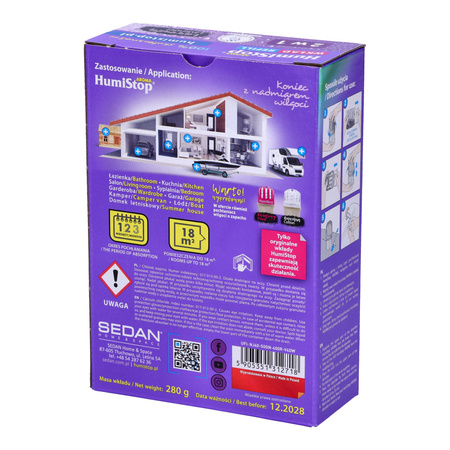 Wkład do pochłaniacza wilgoci HUMISTOP-LAWENDA