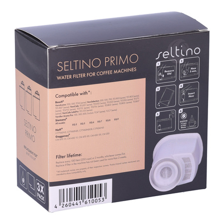 Filtr do ekspresu Siemens Bosch, Seltino Primo 3pack - zamiennik dla BRITA Intenza TZ70003, TZ70033 [3 sztuki]