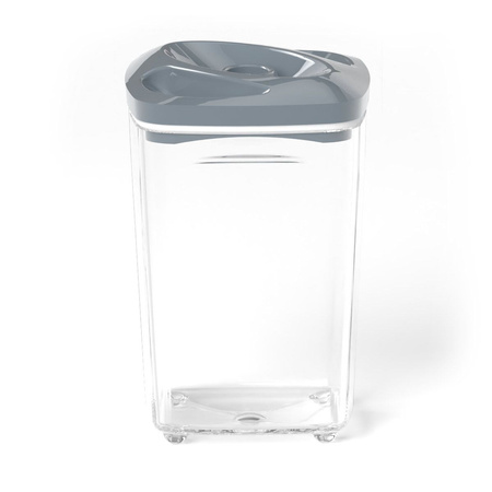 Zestaw pojemników SeeYoo stalowy szary 4 szt