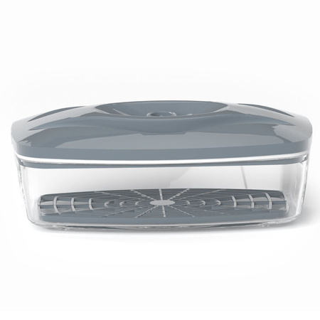 Zestaw pojemników SeeYoo stalowy szary 4 szt