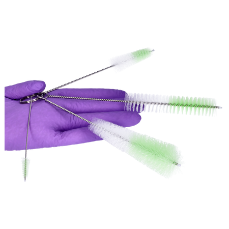 Zestaw szczoteczek biało-zielonych 4 szt.