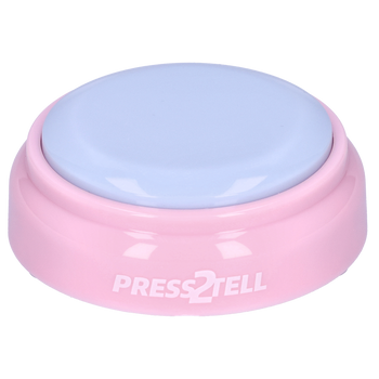 Press-2-Tell record talking button blue pink