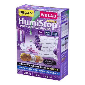 Wkład do pochłaniacza wilgoci HUMISTOP-LAWENDA