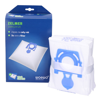 Worki do odkurzaczy WORWO ZMB02K 12 szt.