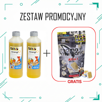 ZESTAW Promocyjny: 2 x #mama106 OrangiO + GRATIS Tabletki do zmywarki Mama Margaret